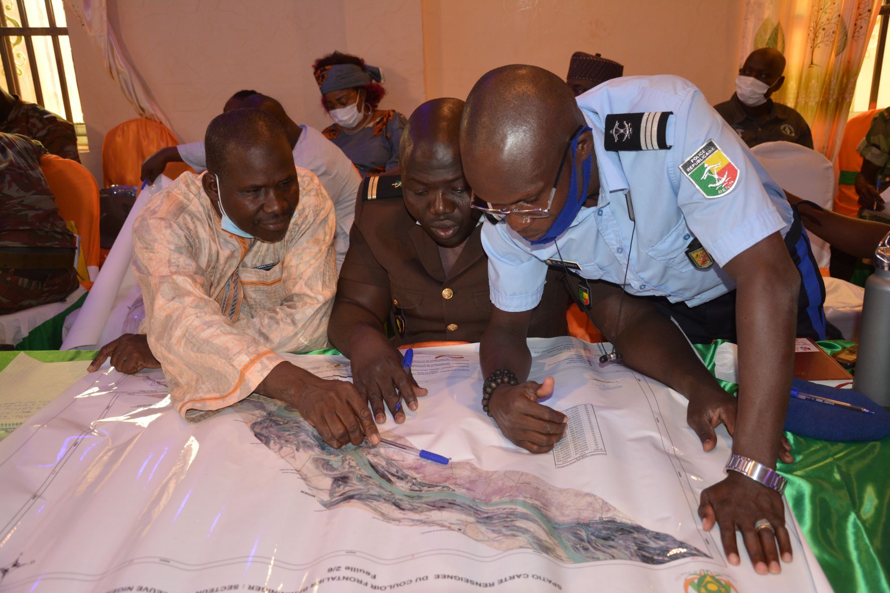 SFB 2021, Formation des acteurs Bénin-Niger sur les spatio-cartes renseignées