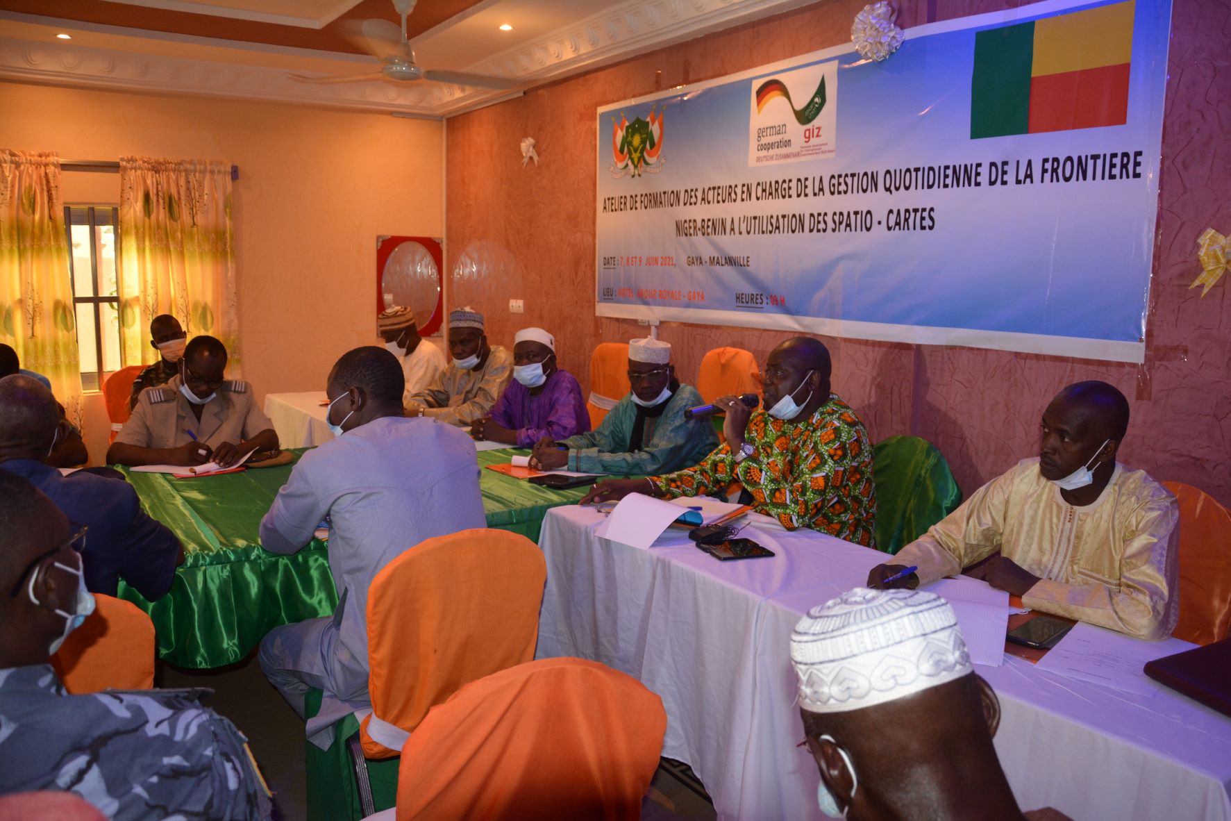 SFB 2021, Formation des acteurs Bénin-Niger sur les spatio-cartes renseignées